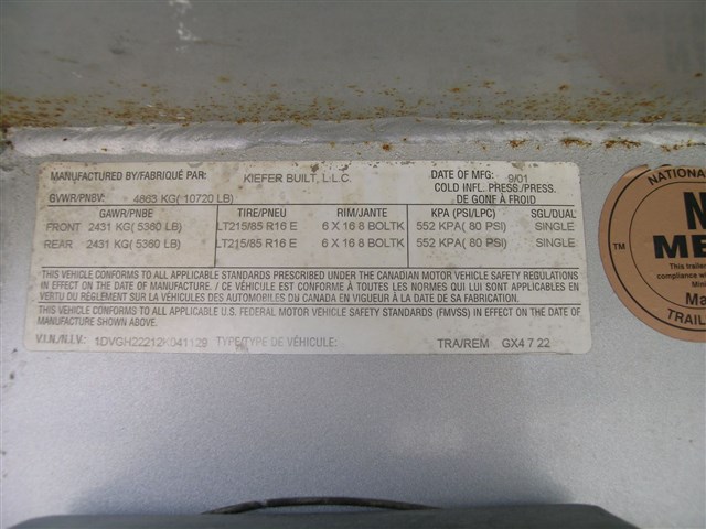 Photo 13 of 2002 Kiefer Built Genesis X4 4 Horse trailer Dress GN