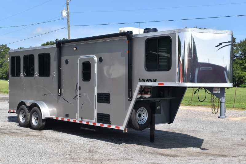 Photo 2 of 2022 Harmar Dixie 7306LQ 3 Horse Trailer